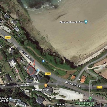 Au Petit Brick - Cosy Beachfront House Maupertus-sur-Mer Exteriör bild